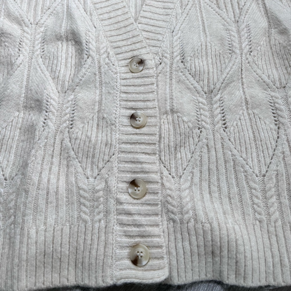 Calligraphie Button Down Knit Sweater - image 2